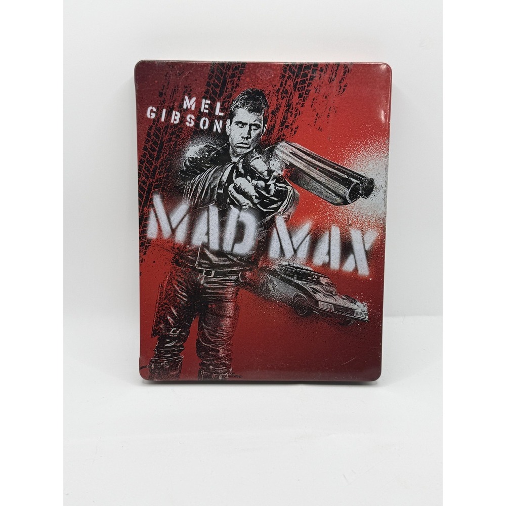 Mad Max Blu-ray Steelbook Red 1-Disc MGM 1979 Mel Gibson Classic Action Movie